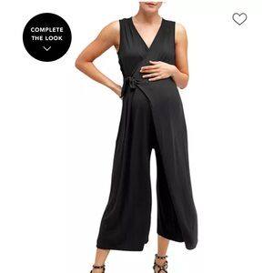 Nom Maternity Elegant Black Maternity Jumpsuit